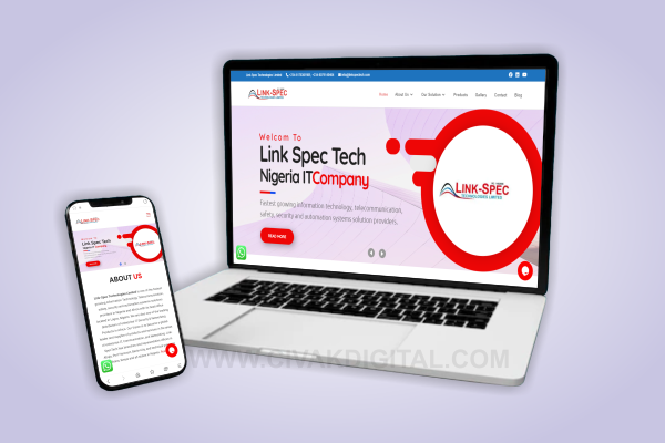 Corporate Website Design For an ICT Company – Link-Spec Technologies LTD